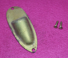 Load image into Gallery viewer, Heavily Aged Jack Plate For Stratocaster with Screws - Gold
