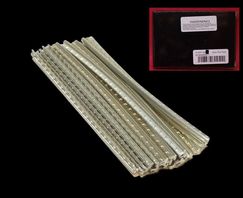 Stainless Guitar Fret Wire Fretwire 24 pcs DHP-27 w/ Hosco Easy Fret Care Kit