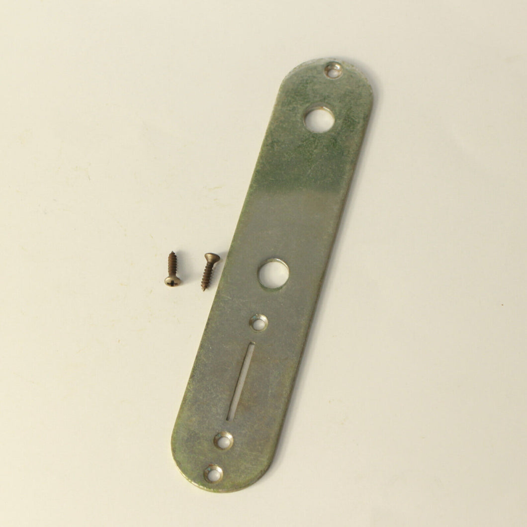 Aged  Tele Control Plate For Telecaster - Chrome with Screws