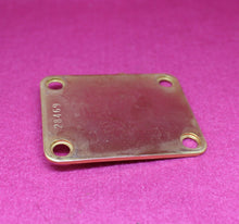 Load image into Gallery viewer, Aged Gold Serial Number Stamped Neck Plate w Screws For Strat Tele 1958 - 28XXX
