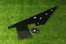 Load image into Gallery viewer, 58 Flying V Pickguard Replacement w/ Round Jack Plate - Black 3 Ply
