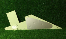 Load image into Gallery viewer, 58 Flying V Pickguard Replacement w/ Round Jack Plate - Cream 3 Ply
