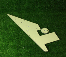 Load image into Gallery viewer, 58 Flying V Pickguard Replacement w/ Round Jack Plate - Cream 3 Ply
