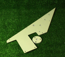 Load image into Gallery viewer, 58 Flying V Pickguard Replacement w/ Round Jack Plate - Cream 3 Ply
