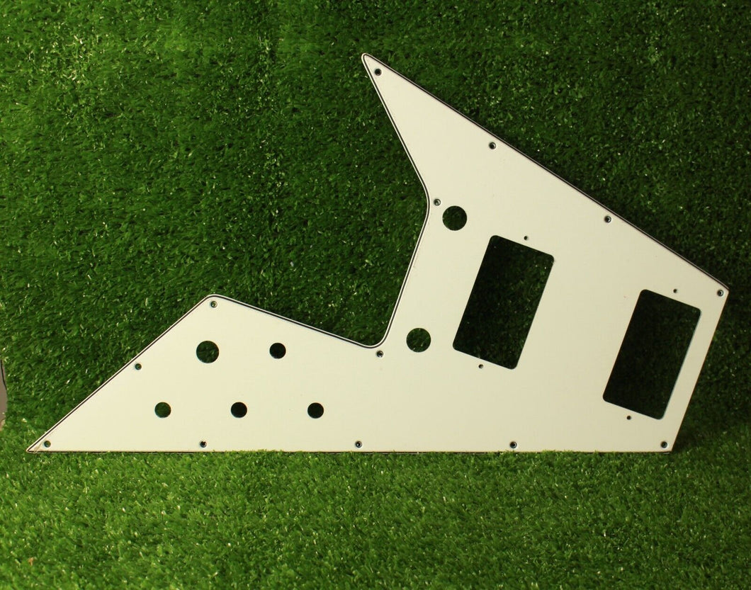 Flying V 67 Reissue Pickguard For Gibson Guitars - White 3 Ply