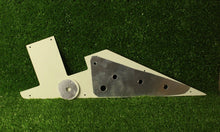 Load image into Gallery viewer, 58 Flying V Pickguard Replacement w/ Round Jack Plate - Parchment 3 Ply
