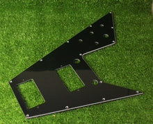 Load image into Gallery viewer, Flying V 67 Reissue Pickguard For Gibson Guitars - Black 3 Ply
