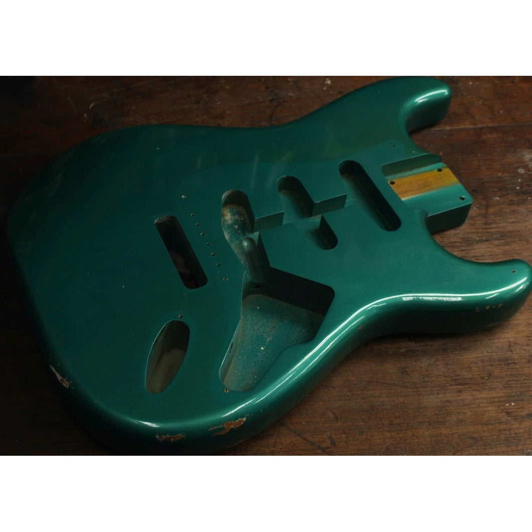 BDAG-008 - Aged Stratocaster Body 60s Style - Sherwood Green Metallic