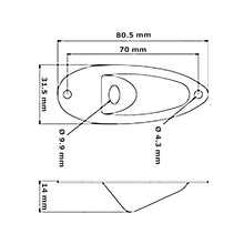 Load image into Gallery viewer, HW-035 - Recessed Jack Plate For Stratocaster
