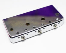 Load image into Gallery viewer, BP-031-NI Short Telecaster Guitar Bridge w/ Compensated Brass Saddles Tele - Nickel
