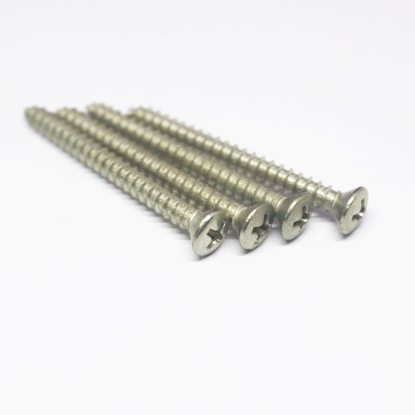 GS-040-SS NOS Stainless Steel Neck Plate Screws For Fender®  Guitars