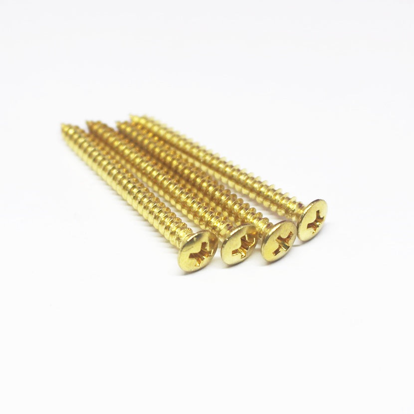 GS-042-GD NOS Neck Screw For Fender® Style Guitars And Basses - Gold