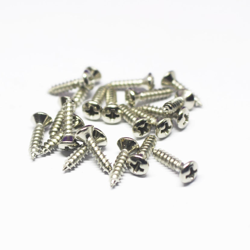 Imperial Sized Pickguard Screws For Fender® Pickguards - Nickel