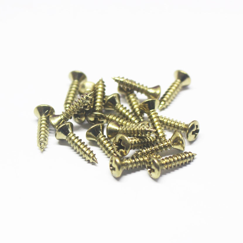 Imperial Sized Pickguard Screws For Fender® Pickguards - Faded Gold