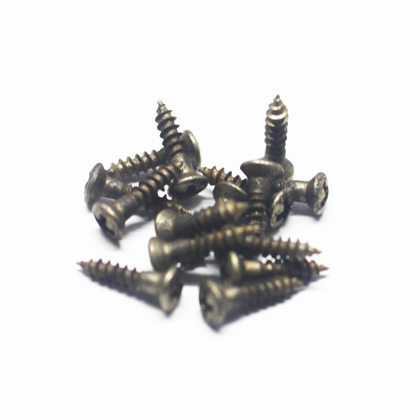 Aged Partial Threaded Pickguard Screws - Nickel