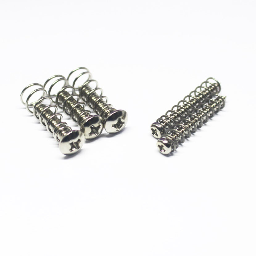 GS-059-NI Pickup Mounting Screws Springs Set For Telecasters - Nickel