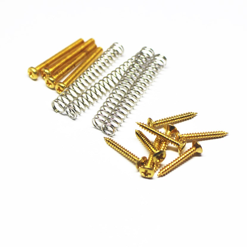 GS-071-GD - B Stock Metric Sized Humbucker Pickup, Mounting Ring Screws Set - Gold