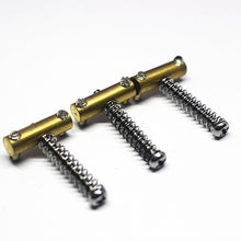 Load image into Gallery viewer, BP-052-BR - Vintage Style Barrel  Saddles For Telecaster (3) - Brass
