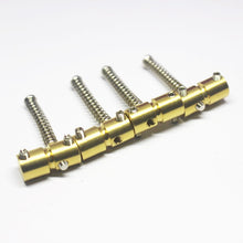 Load image into Gallery viewer, BP-054-BR - Replacement Brass Saddles Set For P or Jazz Basses
