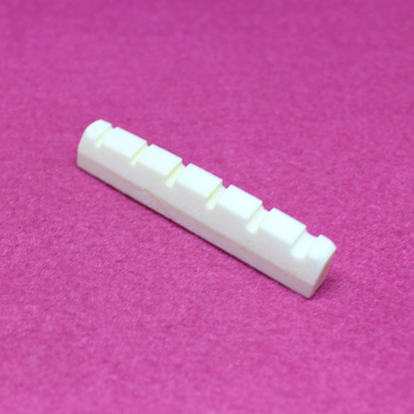 GN-014-BN - Precut Slotted Bone Guitar Nut For Classical Guitars - 52mm