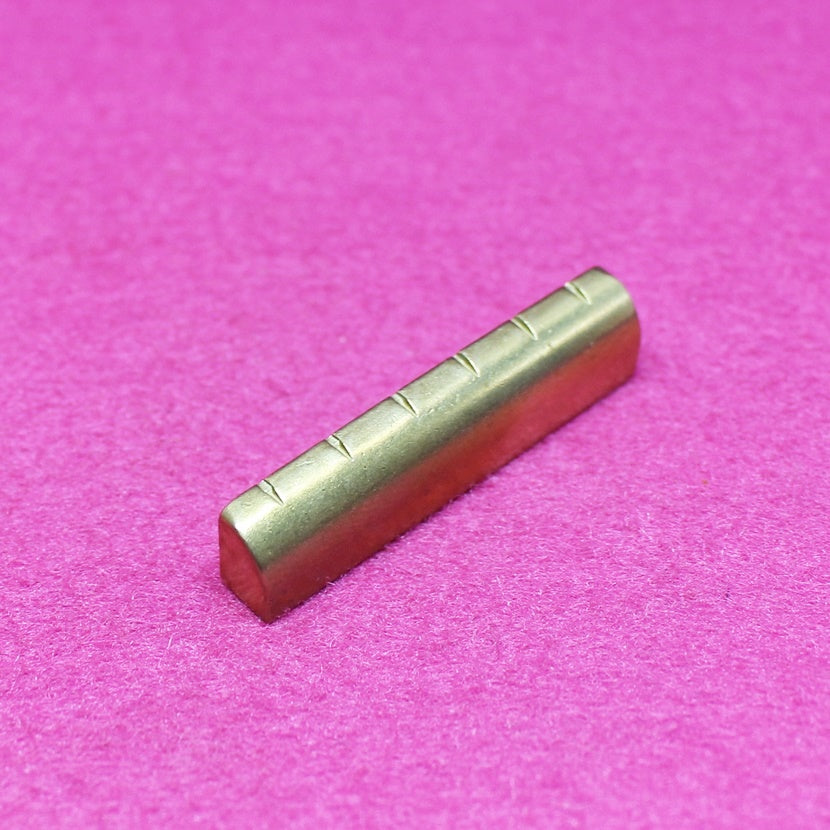 GN-023-BR - Slotted Metal Guitar Nut 43mm - Brass