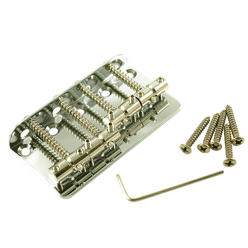 BP-010-CH Vintage 70's Style 4 String Bass Bridge - Chrome