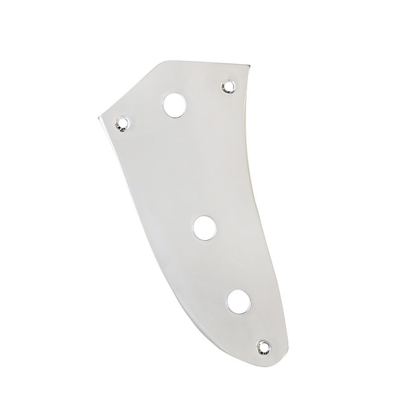 HW-052-CH - Hosco Master Control Plate for Fender Jaguar - Chrome