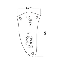 Load image into Gallery viewer, HW-052-CH - Hosco Master Control Plate for Fender Jaguar - Chrome
