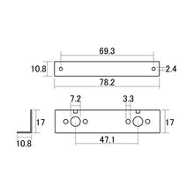 Load image into Gallery viewer, HW-055-AL - Hosco L Shape Preset Pot Bracket For Jazzmaster
