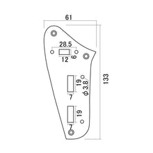 Load image into Gallery viewer, HW-051-CH - Hosco Preset Control Plate for Fender Jaguar - Chrome
