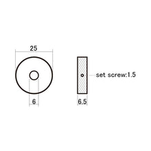 Load image into Gallery viewer, HW-058-BK - Hosco Preset Control Wheel Knobs For Jazzmaster (2)
